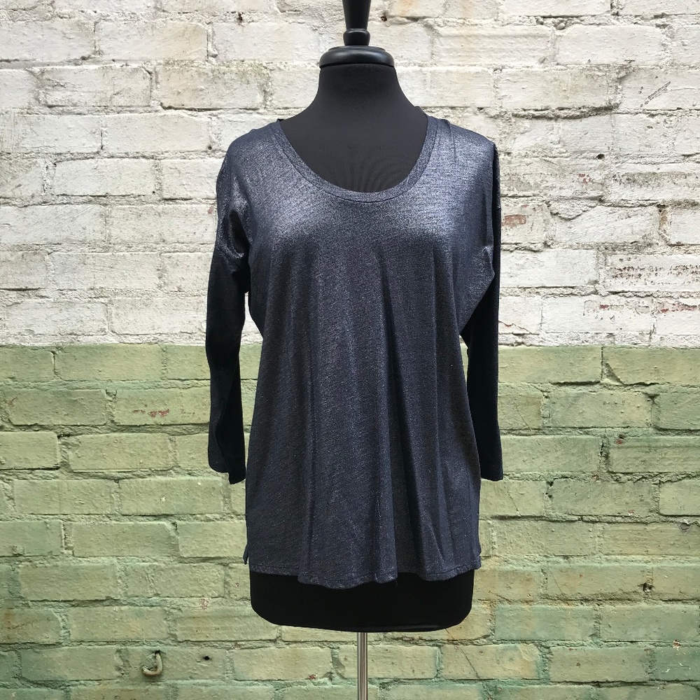 Ann Taylor LOFT Metallic Tee